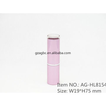 Fashionable&Charming Aluminum Cylindrical Lipstick Tube Container AG-HL8154, cup size12.1/12.7,Custom color